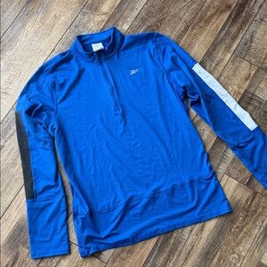 Reebok Royal Blue Vented Speedwick Pullover with Black and White Accents